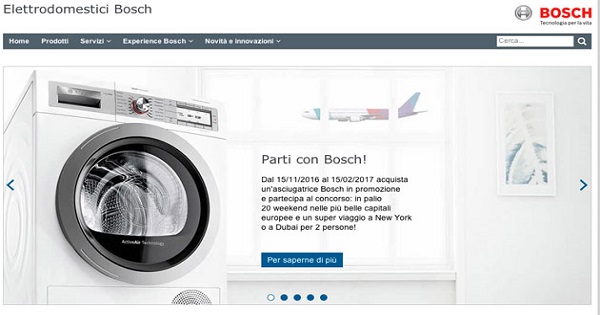 Bosch Elettrodomestici è on air