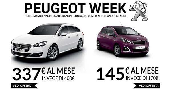 Via alla Peugeot Week di Automotive Service Group