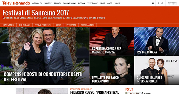 Trilud a Sanremo racconta il Festival su NanoPress e Televisionando