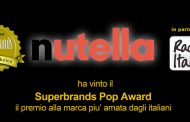 Nutella è la “marca più amata dagli italiani” e vince il Superbrands POP Award 2017