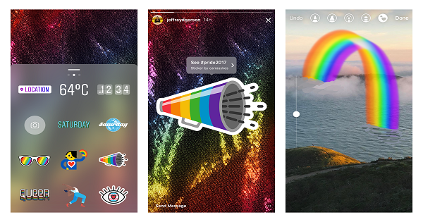 Instagram lancia gli sticker Pride