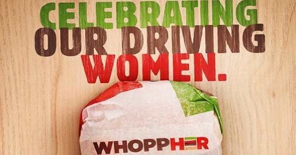 Burger King con Whopp(h)er sostiene le donne al volante in Arabia Saudita