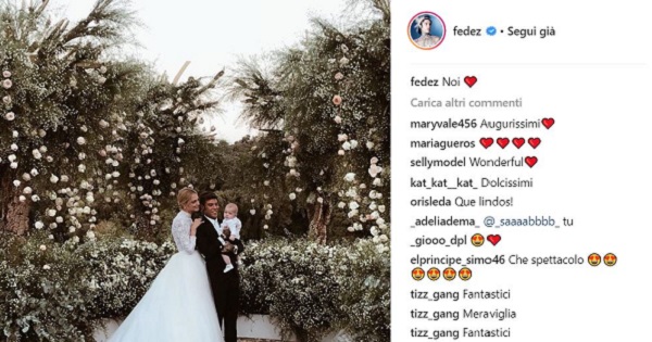 Sbancato Instagram: oltre 32 milioni di interazioni per le nozze dei Ferragnez