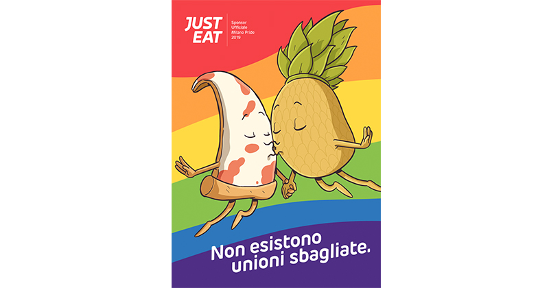 Just Eat lancia #JustAmore: perché anche la pizza e l'ananas hanno diritto di amarsi
