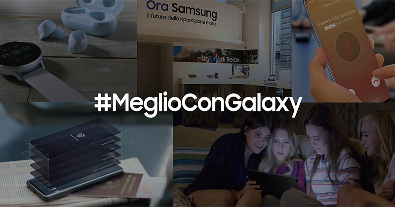 Samsung on air con la campagna digital Meglio con Galaxy