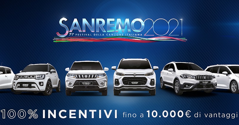 Il Festival di Sanremo 2021 sceglie Suzuki e la sua tecnologia Hybrid
