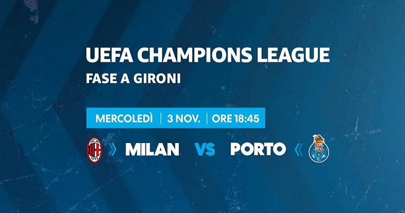 UEFA Champions League: oggi su Prime Video va in scena Milan-Porto