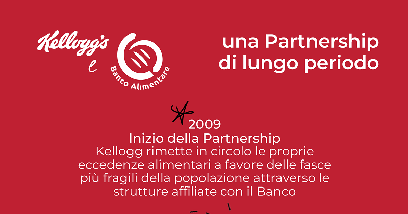Kellogg Italia dona 1 milione di colazioni insieme a Banco Alimentare