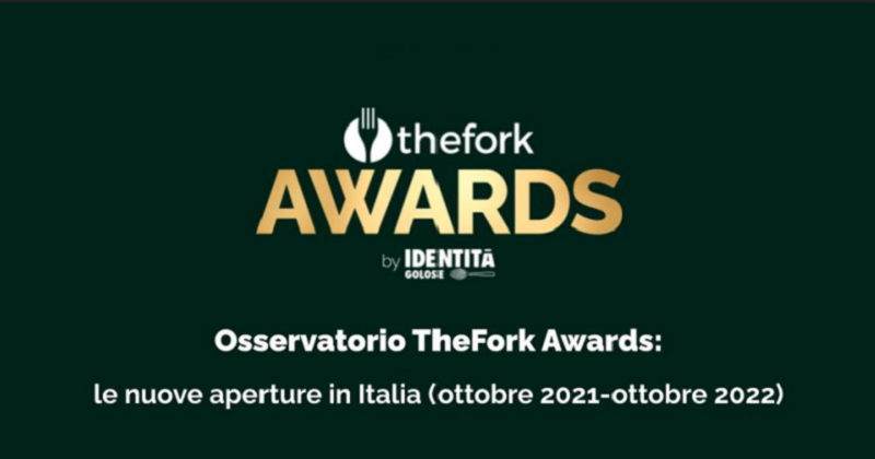 TheFork Awards 2022: lanciato l’Osservatorio permanente