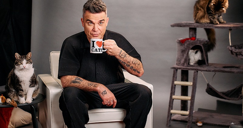 Robbie Williams protagonista della campagna di Purina Felix