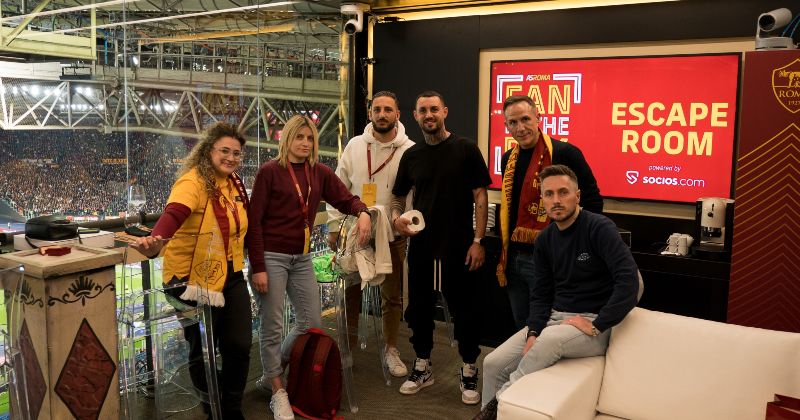 AS Roma e Socios.com: la prima Escape Room in uno stadio