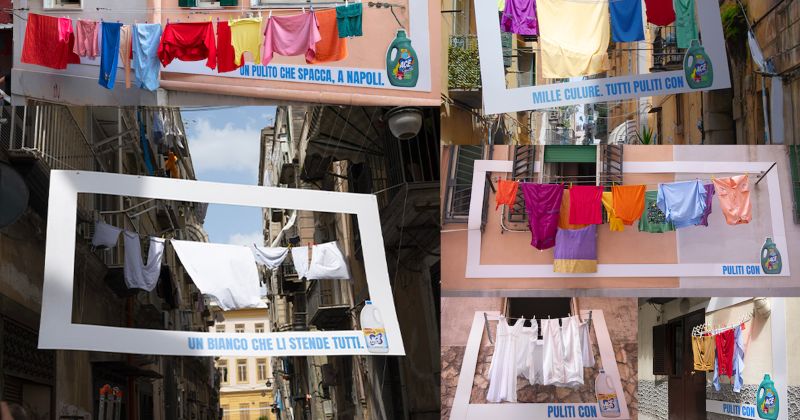 ACE incornicia i panni stesi di Napoli nella nuova campagna