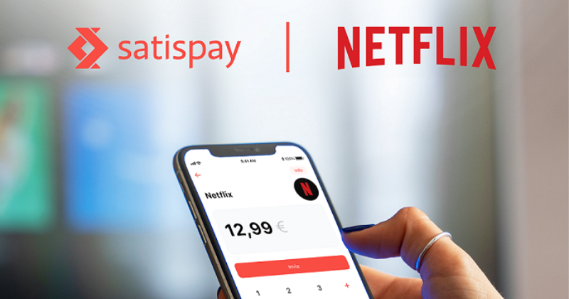 Netflix e Satispay semplificano il pagamento dell'abbonamento